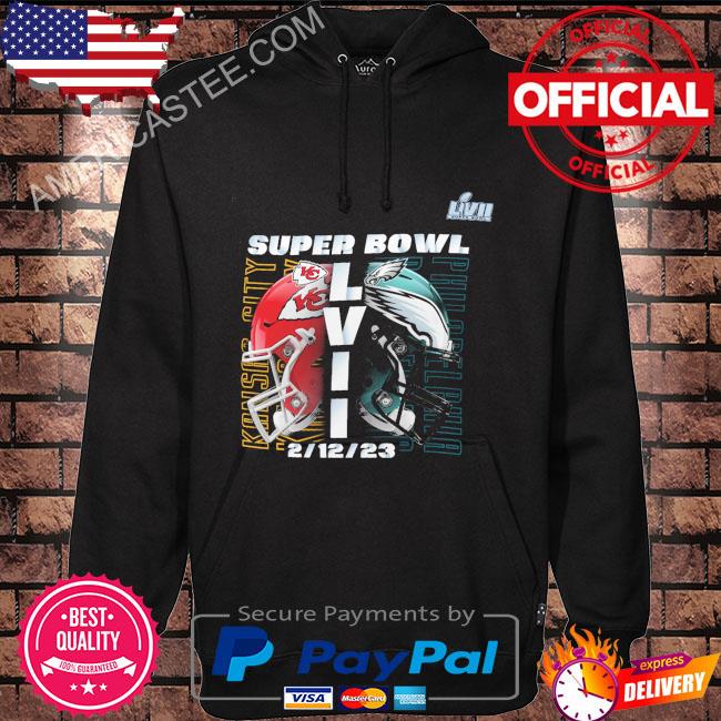 Kansas city Chiefs vs philadelphia eagles super bowl lvii matchup helmet  decals shirt, hoodie, sweater, long sleeve and tank top