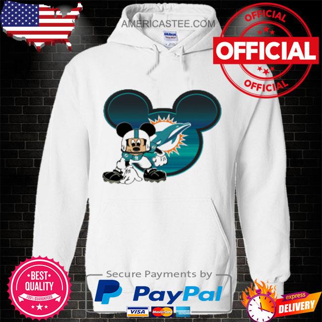 NFL Mickey Mouse I Only Roll With Miami Dolphins Sweatshirt 