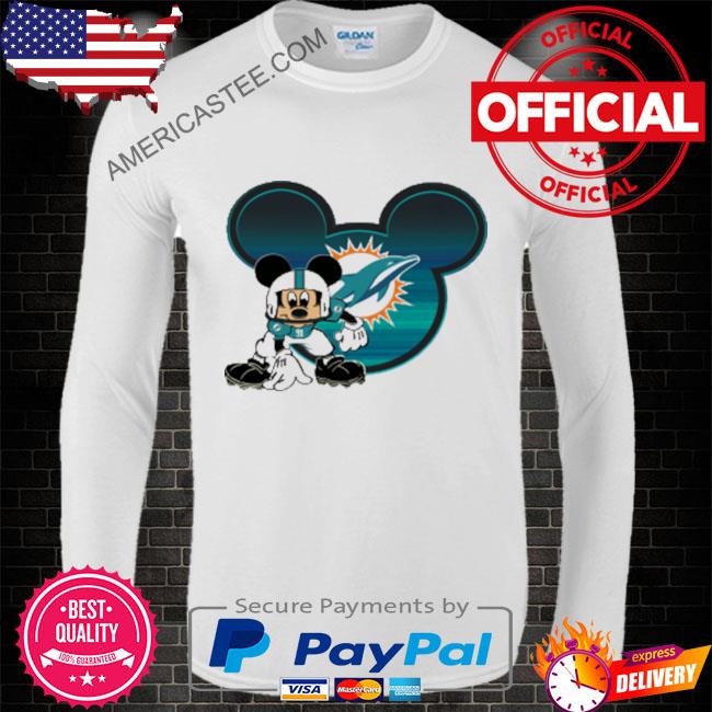 Mickey Mouse I Only Roll With Miami Dolphins T-Shirt - T-shirts Low Price