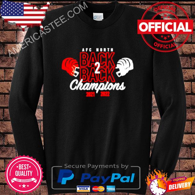 Cincinnati Bengals AFC North back 2 back champions 2021 2022 shirt