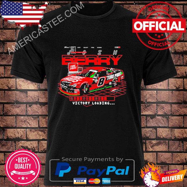 Official Josh berry jr motorsports team apparel black tire pros 1-spot car shirt