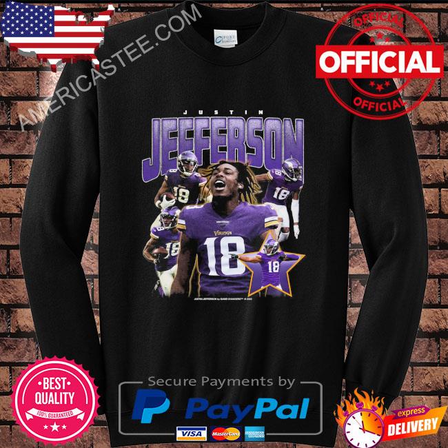 Official Justin Jefferson 18 shirt, hoodie, sweater, long sleeve and tank  top