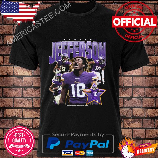 Justin Jefferson Jersey shirt vikings shirt t-shirt fan gear