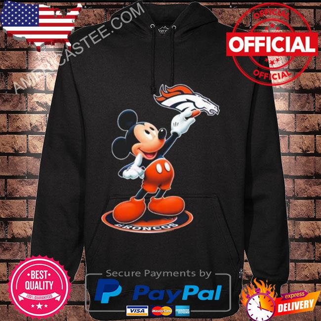 Denver Broncos NFL Football Mickey Rock Hand Disney T-Shirt