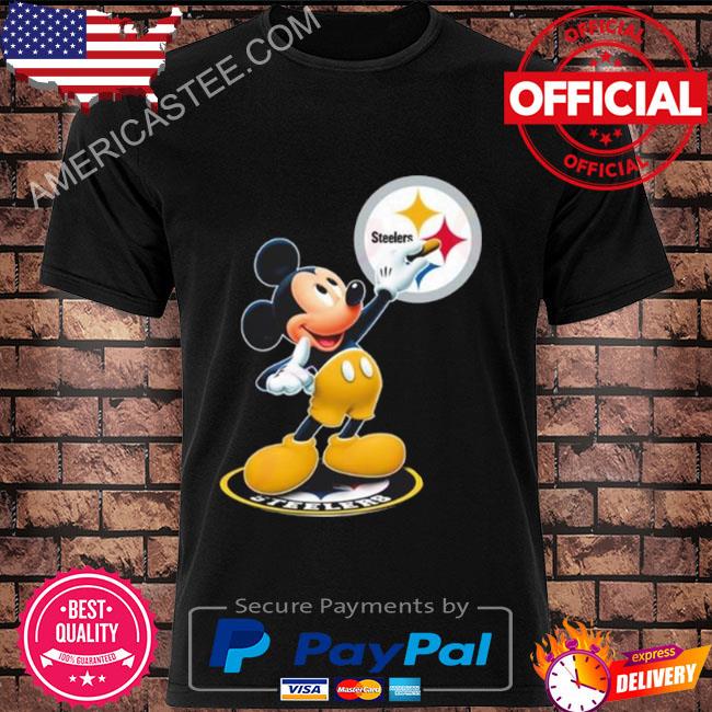 Mickey mouse NFL Pittsburgh Steelers logo 2023 T-shirt, hoodie, sweater,  long sleeve and tank top