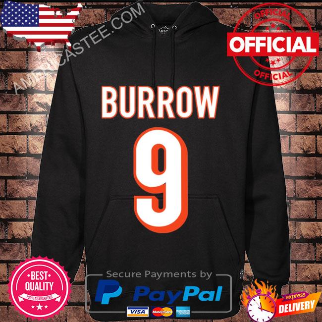 Official Number 9 Joe Burrow Jersey Number Graphic Shirt, hoodie