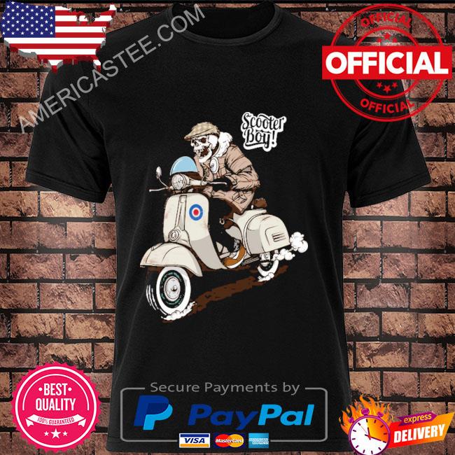 Official Skeleton riding a scooter shirt