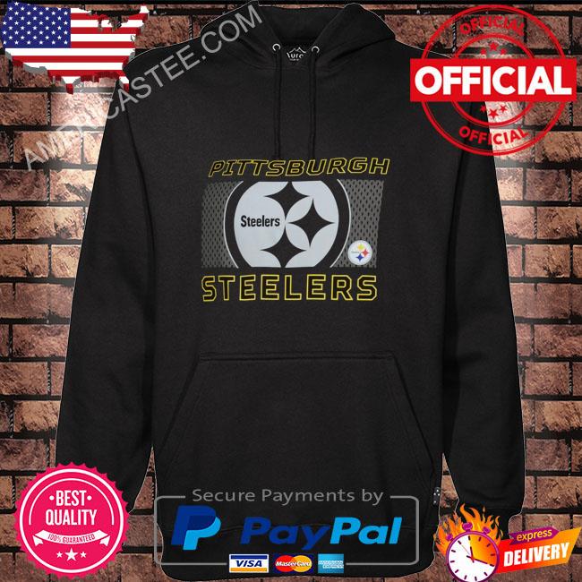 Pittsburgh Steelers Big & Tall Pop of Color Pullover Shirt Hoodie black