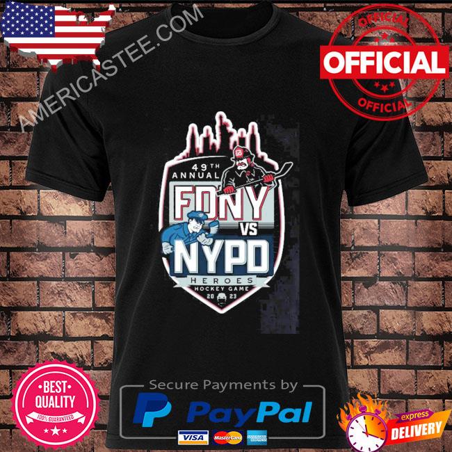 Premium 49th annual FDNy vs NYPD heroes hockey game 2023 shirt, hoodie