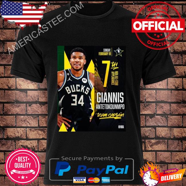 Premium Giannis antetokounmpo and lebron james will be the captains in the 2023 all star game shirt
