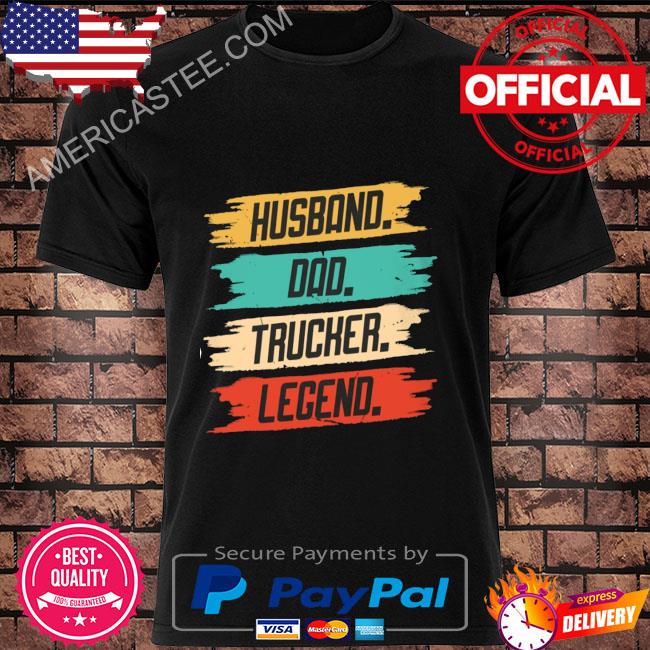 Premium Husband dad trucker legend Stickers Shirt