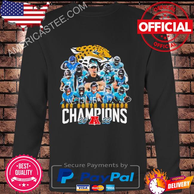 Jacksonville Jaguars Team Football 2022 AFC South Division Champions shirt,  hoodie, sweater, long sleeve and tank top