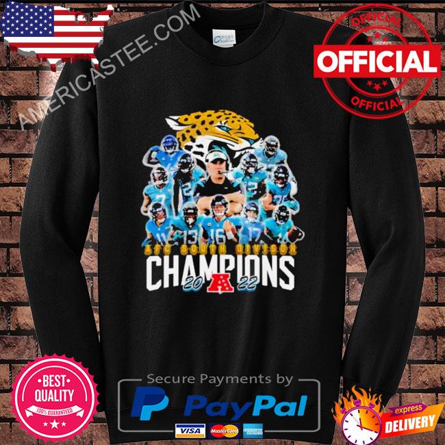 Jacksonville Jaguars team 2022 AFC South Division Champions shirt