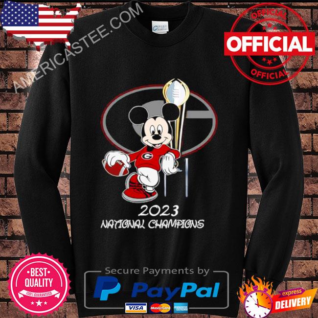 Premium Mickey Mouse Champions Georgia Bulldogs 2023 National