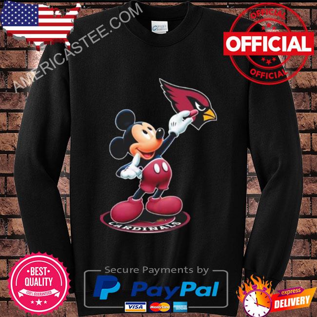 Mickey mouse nfl arizona cardinals logo 2023 shirt, hoodie