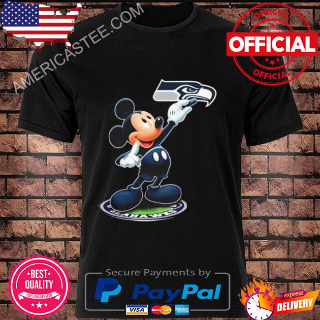 Premium Mickey Mouse Nfl seattle seahawks logo 2023 shirt, hoodie, sweater,  long sleeve and tank top