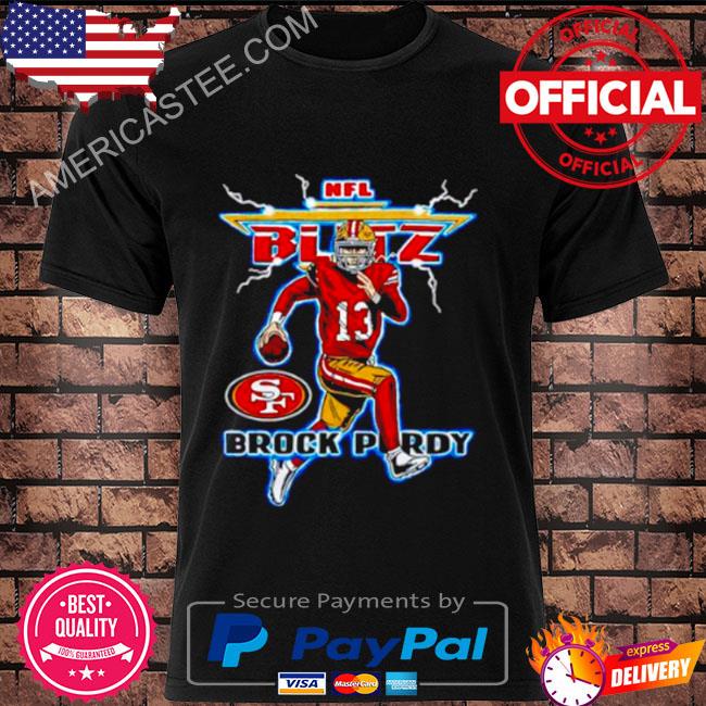 nFL Blitz SF 49ers Brock Purdy T-Shirt - Peanutstee