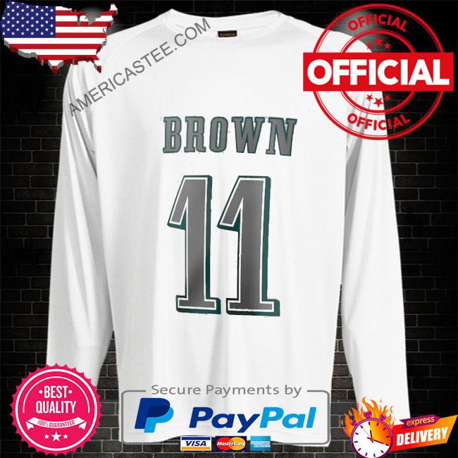 Men's Nike A.J. Brown White Philadelphia Eagles Game Jersey