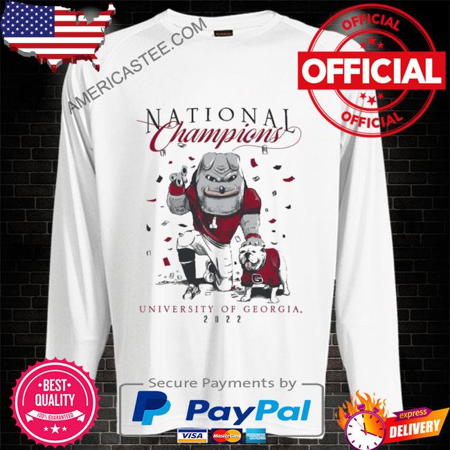 Georgia Bulldogs : 2022 Football National Champions Mascot T-Shirt