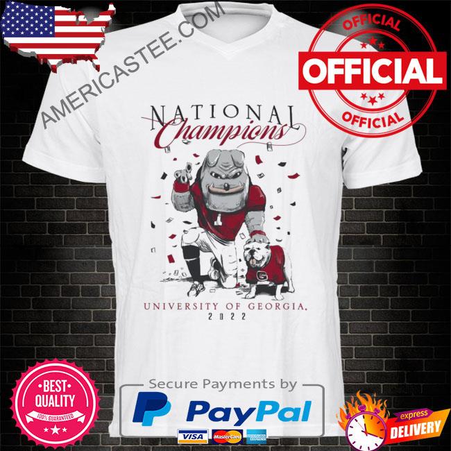 Georgia Bulldogs : 2022 Football National Champions Mascot T-Shirt