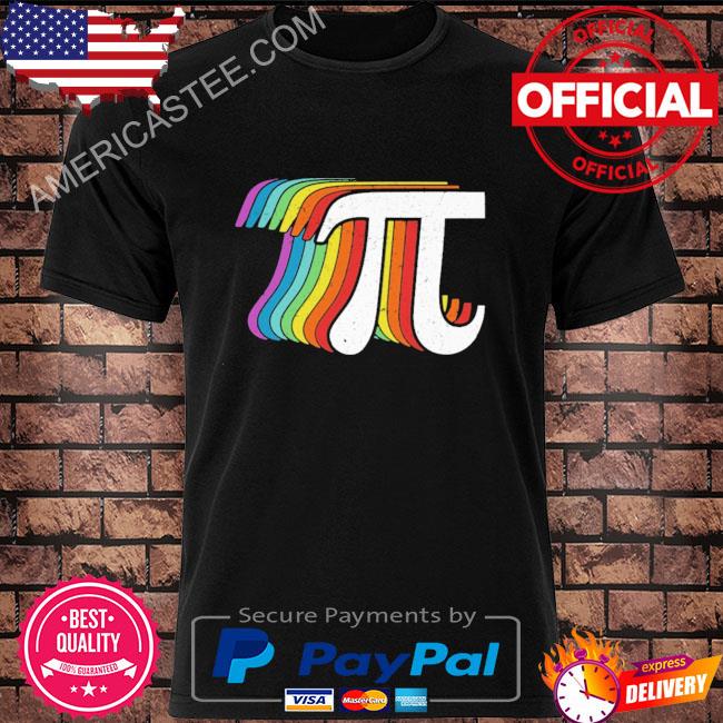Rainbow Pi Day Vintage Retro Natinoal Pi Day Shirt