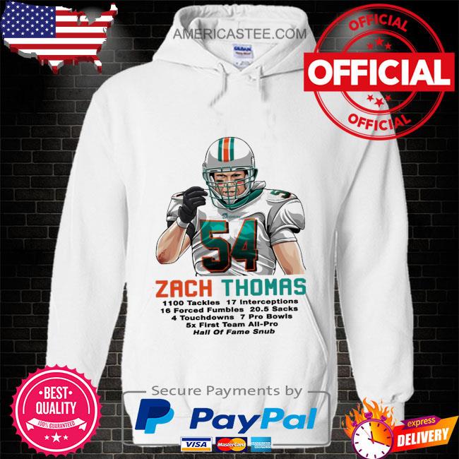 Official 54 zach thomas miamI dolphins pro Football hall of fame 2023  shirt, hoodie, sweater, long sleeve and tank top