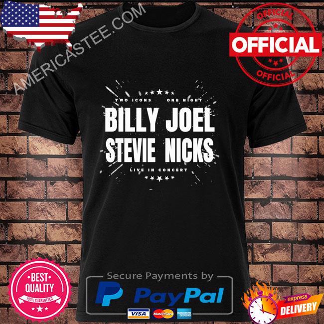 Billy Joel And Stevie Nicks Stadium Two Icons One Night Tour 2023 T-Shirt