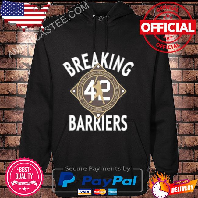 Breaking barriers 42 shirt, hoodie, sweater, long sleeve and tank top