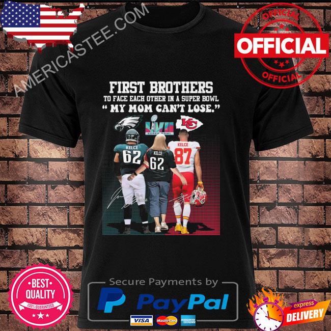 Kansas City Chiefs vs Philadelphia Eagles first brothers to face each other  in a super bowl signatures shirt, hoodie, sweater, long sleeve and tank top