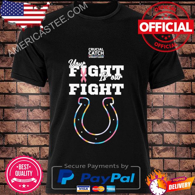 Indianapolis Colts crucial catch intercept cancer your flight is our fight  shirt, hoodie, sweater, long sleeve and tank top