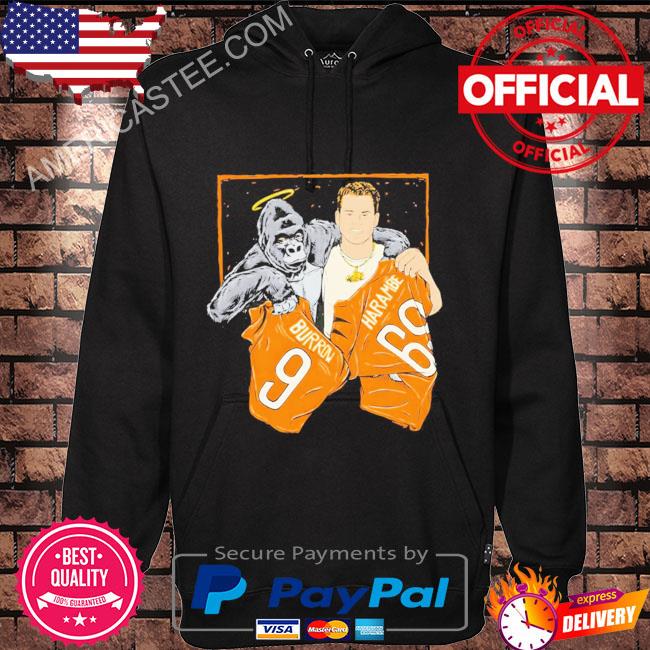 Cincinnati Bengals Burrow and Harambe shirt, hoodie, sweater, long sleeve  and tank top