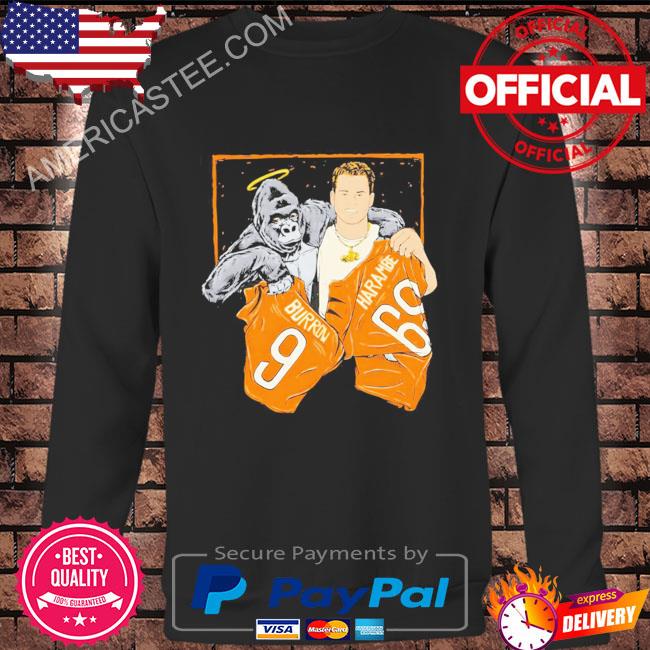 Cincinnati Bengals Joe Burrow & Harambe 2023 shirt, hoodie