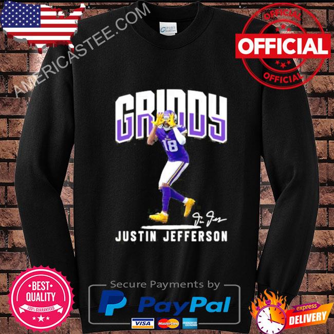 18 Justin Jefferson Griddy shirt, hoodie, sweater, long sleeve and tank top