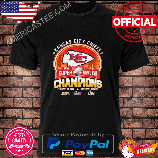 KC Chiefs Super Bowl LVII Champions 2023 State Farm Stadium T-Shirt,  hoodie, sweater, long sleeve and tank top