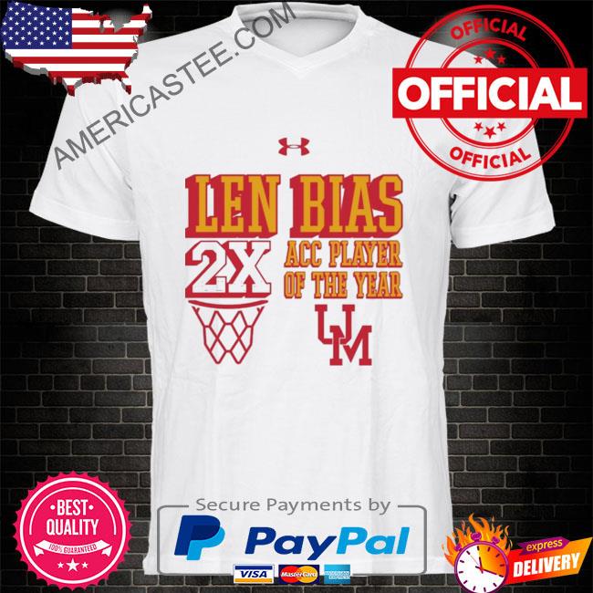 Maryland Terrapins Len Bias 2x ACC player of the year shirt