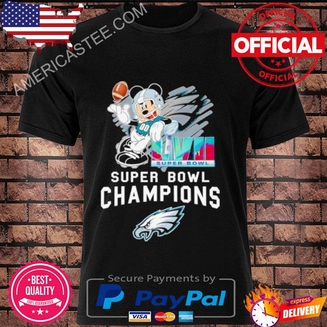 Mickey Mouse Philadelphia Eagles Super Bowl LVII Champions shirt