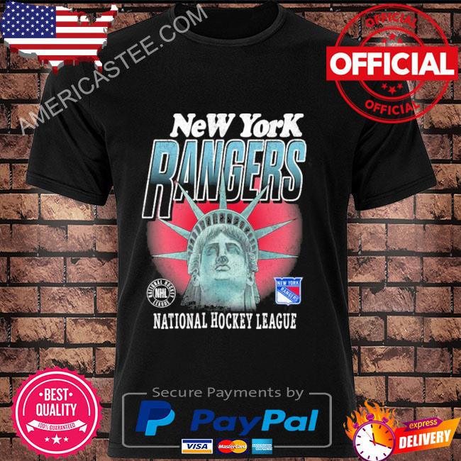 New York rangers national hockey league statue of liberty t-shirt