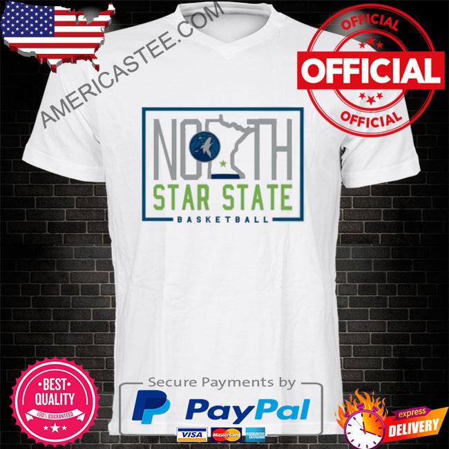 North star state basketball minnesota timberwolves tip-off shirt