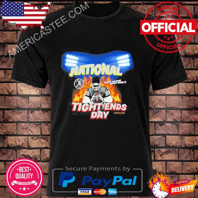Official Block Release Catch Spike National Tight Ends Day Shirt