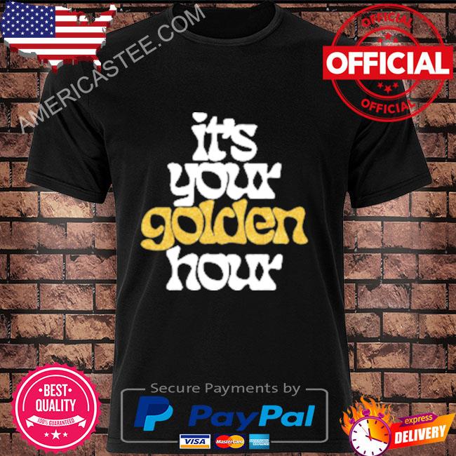 Official Jvke golden hour gold shimmer shirt