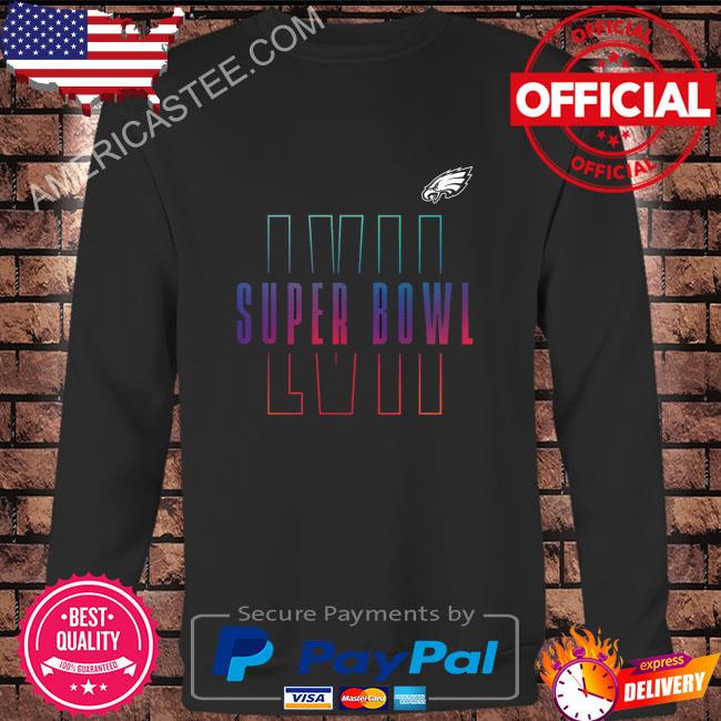 Official Philadelphia eagles fanatics branded super bowl lvii open sky shirt