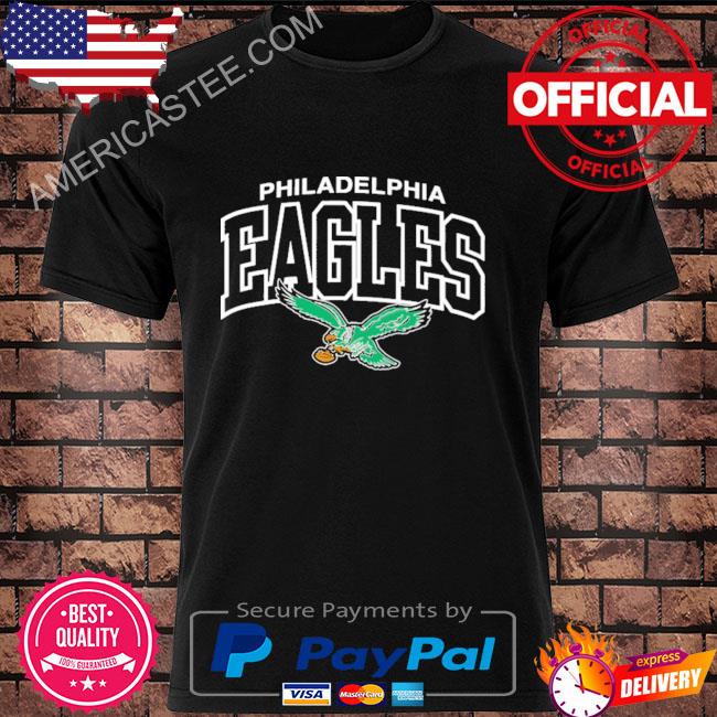 Official Philadelphia eagles mitchell & ness kelly green logo arch shirt