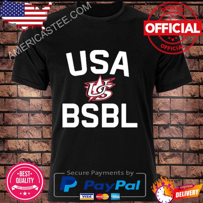Official World baseball merch anthracite bsbl core shirt