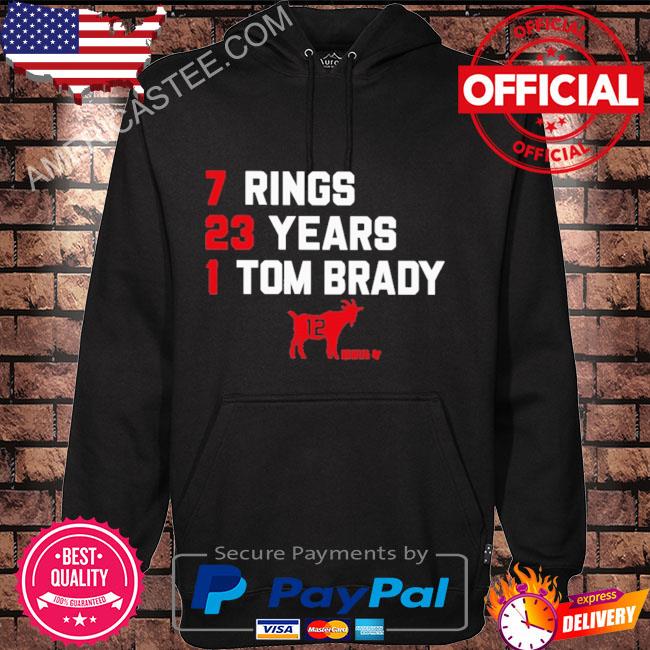 7 Rings 23 Years 1 Tom Brady shirt, hoodie, sweatshirt and tank top