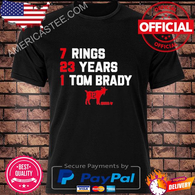 7 Rings 23 Years 1 Tom Brady shirt, hoodie, sweatshirt and tank top