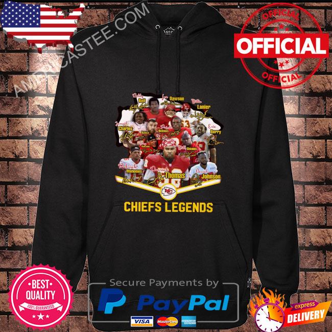 Kansas City Chiefs All Time Great Football Player Red t-shirt