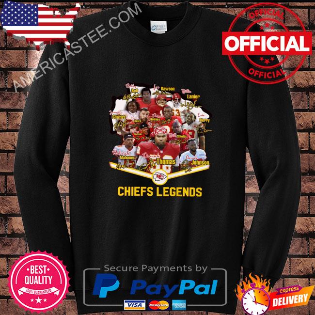 Kansas City Chiefs All Time Great Football Player Red t-shirt