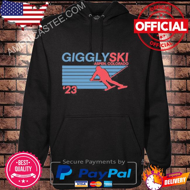 Ski Sport Giggly Ski Aspen Colorado Shirt Hoodie black