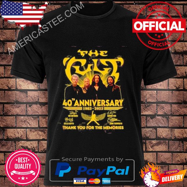 The Cult 40th Anniversary 1983 – 2023 Thank You For The Memories T-Shirt
