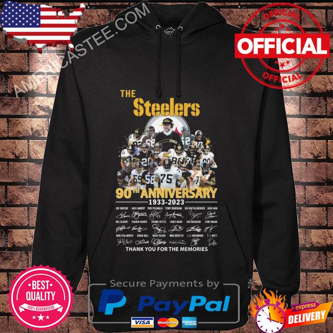 Design 90th Anniversary 1933-2023 Pittsburgh Steelers Here We Go